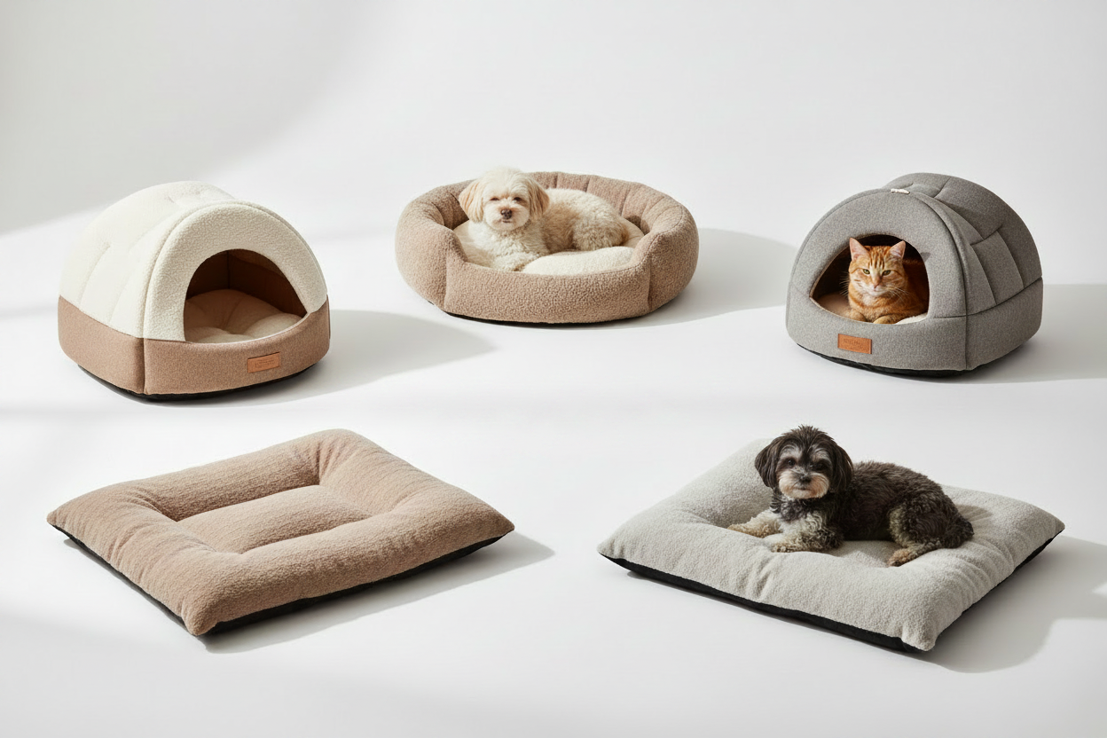 All-Season Comfort: Pet Beds & Cooling Mats Collection