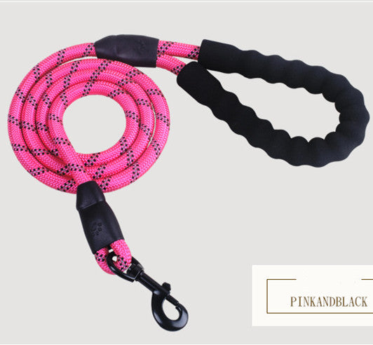 Reflective Nylon Dog Leash - Durable, Versatile Rope for Small to Large Dogs - Perfect for Walking & Training