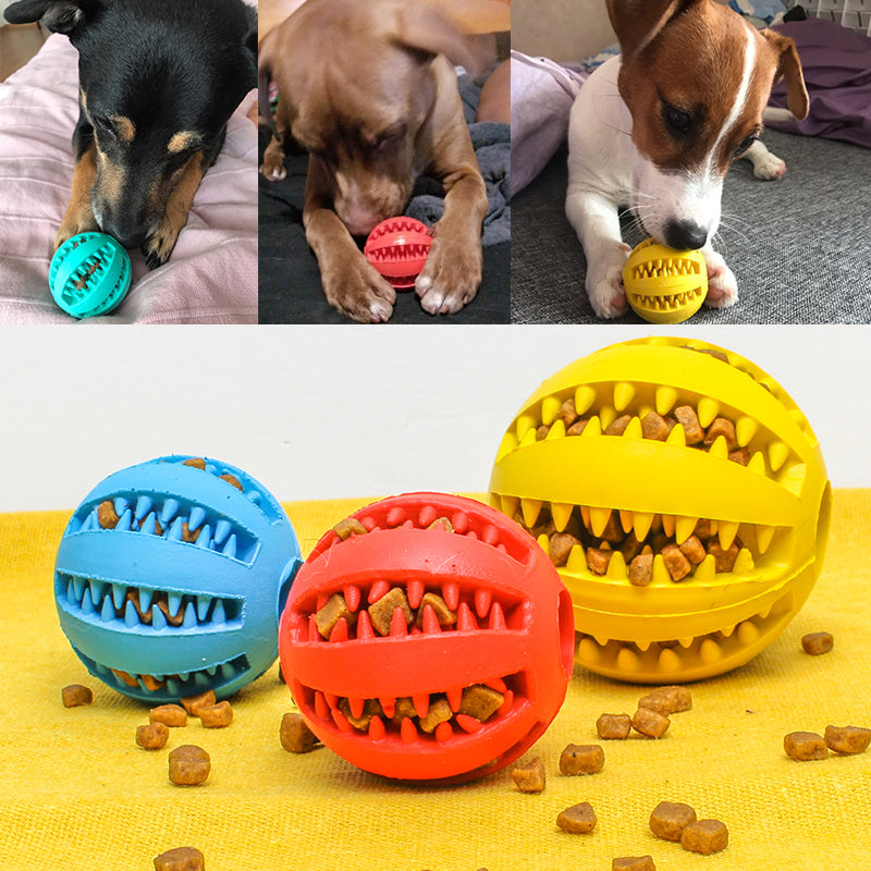 Pet Slow Feeder Dog Toy – Non-Toxic Rubber Treat Ball