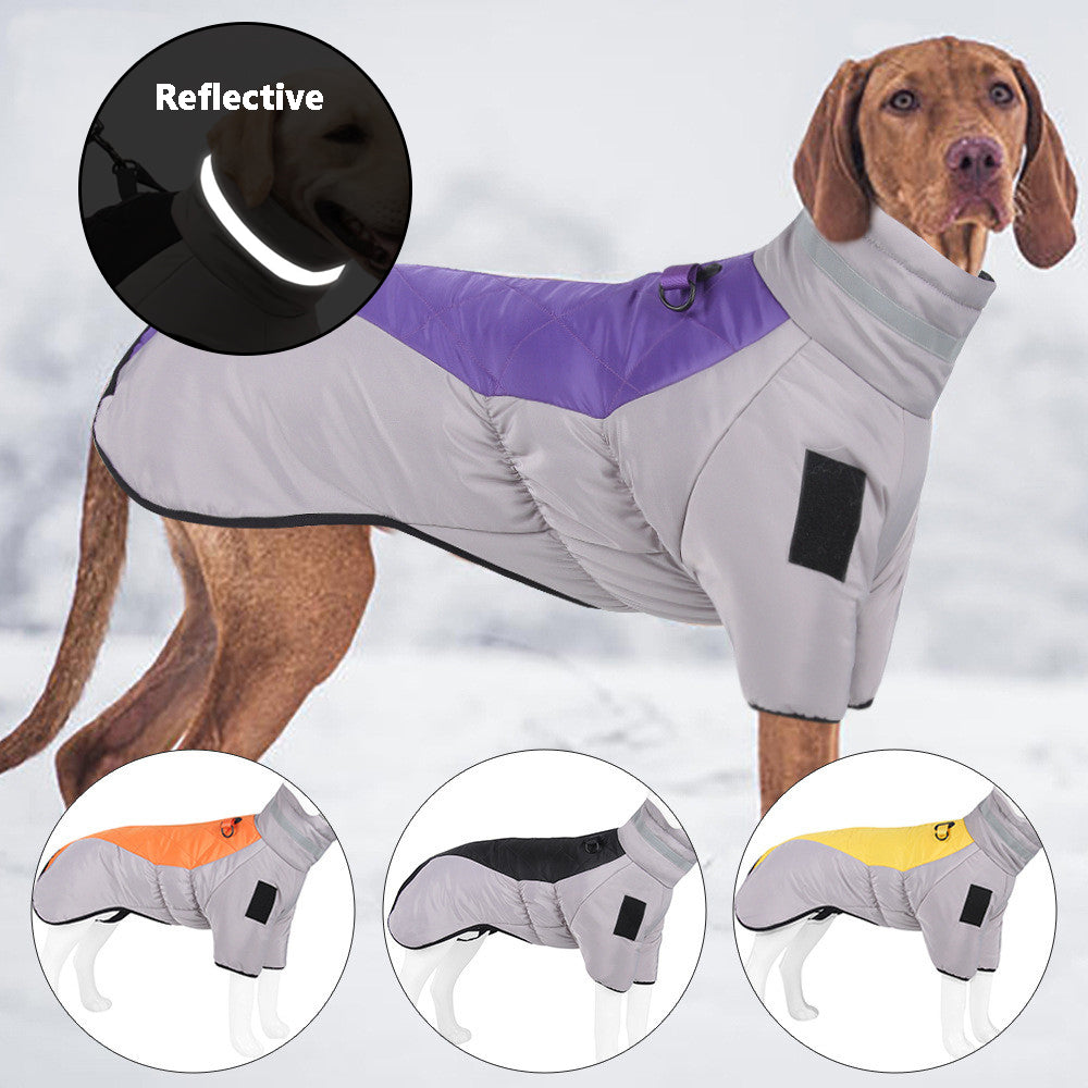 Chaqueta de invierno reflectante y gruesa para perros – Abrigo cálido para mascotas