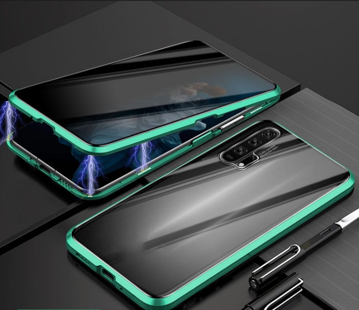 Anti-Peep Magnetic Privacy Glass Phone Case – Flip Style