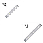 Motion Sensor Lamp Under The Cabinet Dimmable Cabinet Lamp Rechargeable Magnetic Suction Installation Kitchen Night Light Wardrobe Lamp
