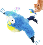 Interactive Chirping Bird Cat Toy – Rechargeable Flapping Feather Toy