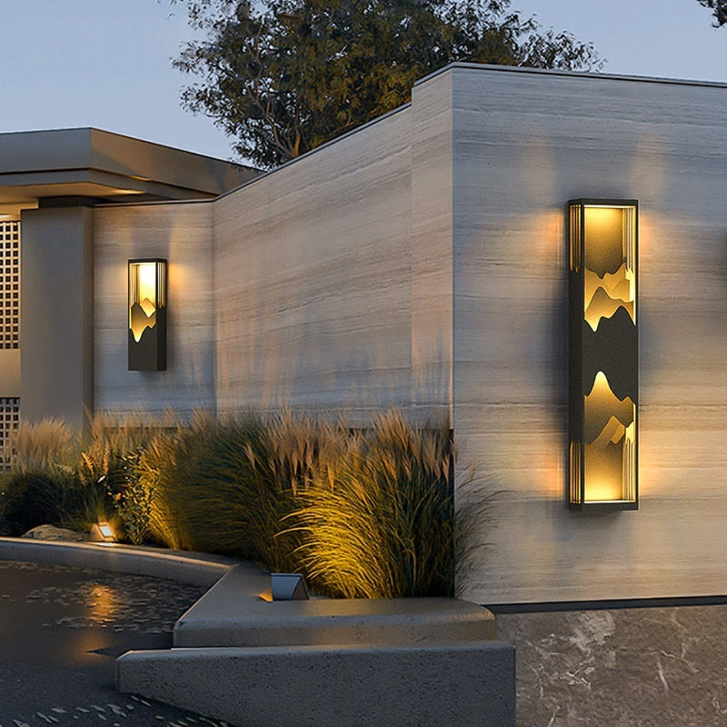 Lámpara de pared exterior solar estilo chino nuevo