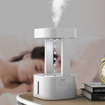 Humidificador creativo antigravedad con gota de agua, pulverizador de niebla para aire acondicionado, silencioso para dormitorio y oficina, con tanque de agua de 580 ml