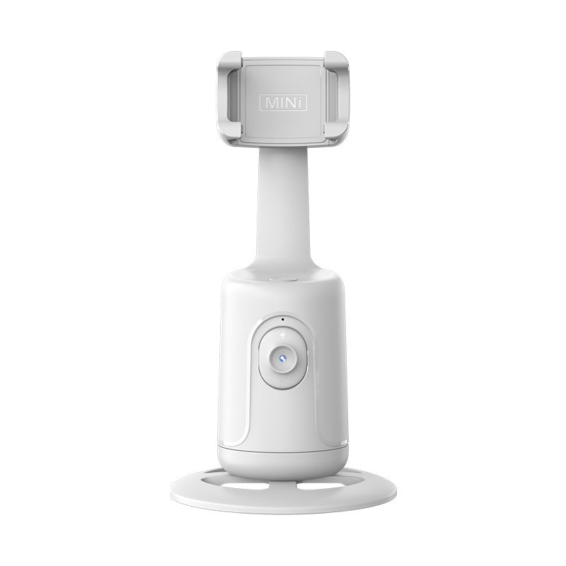AI face tracking phone gimbal on base, white MINI holder