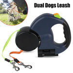 PawPal Retractable Dog Leash for Small Dogs - Reflective, 360° Swivel, Dual Lead with Lights