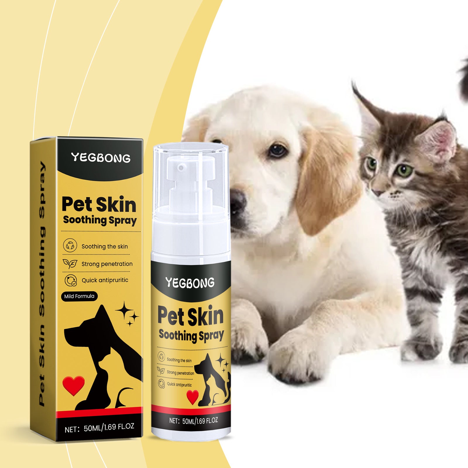 PetGlow Skin Care Spray - Soothing Relief for Your Pet's Skin Issues