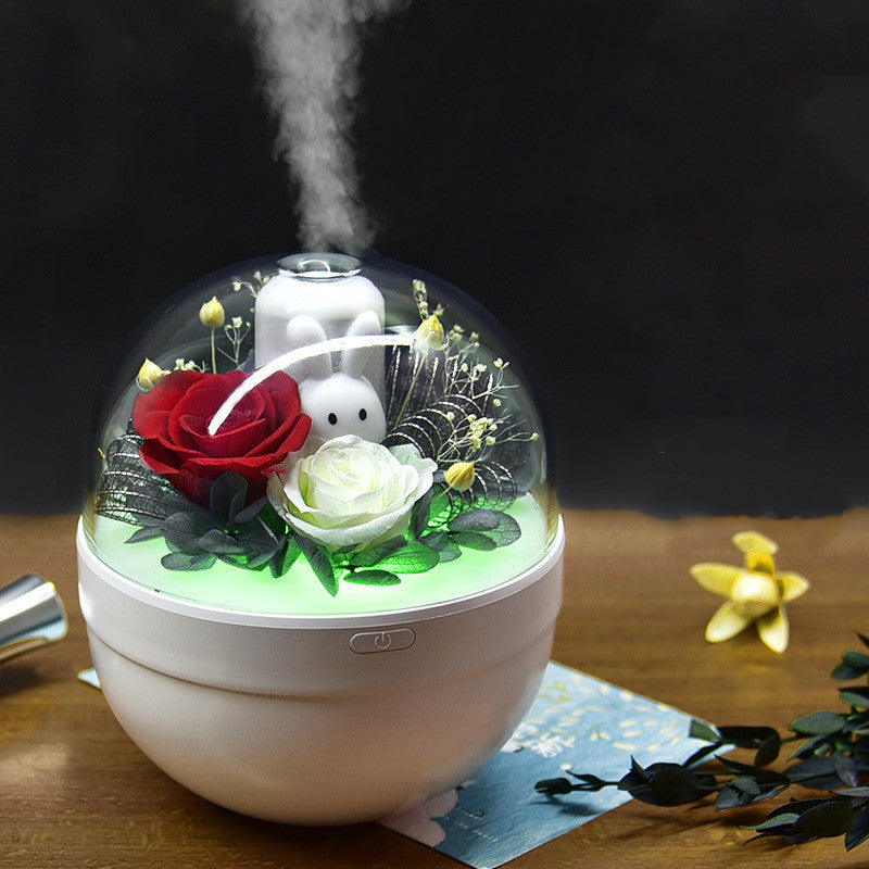 Humidificador Difusor de Aroma de Flores Inmortales Creativo