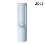 Reusable pet hair lint roller brush in light blue, 2 pcs