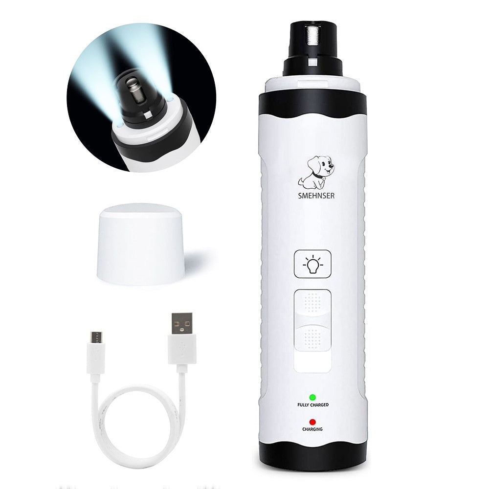 PawPerfect Electric Nail Trimmer - 3-Speed LED Precision for Hassle-Free Grooming