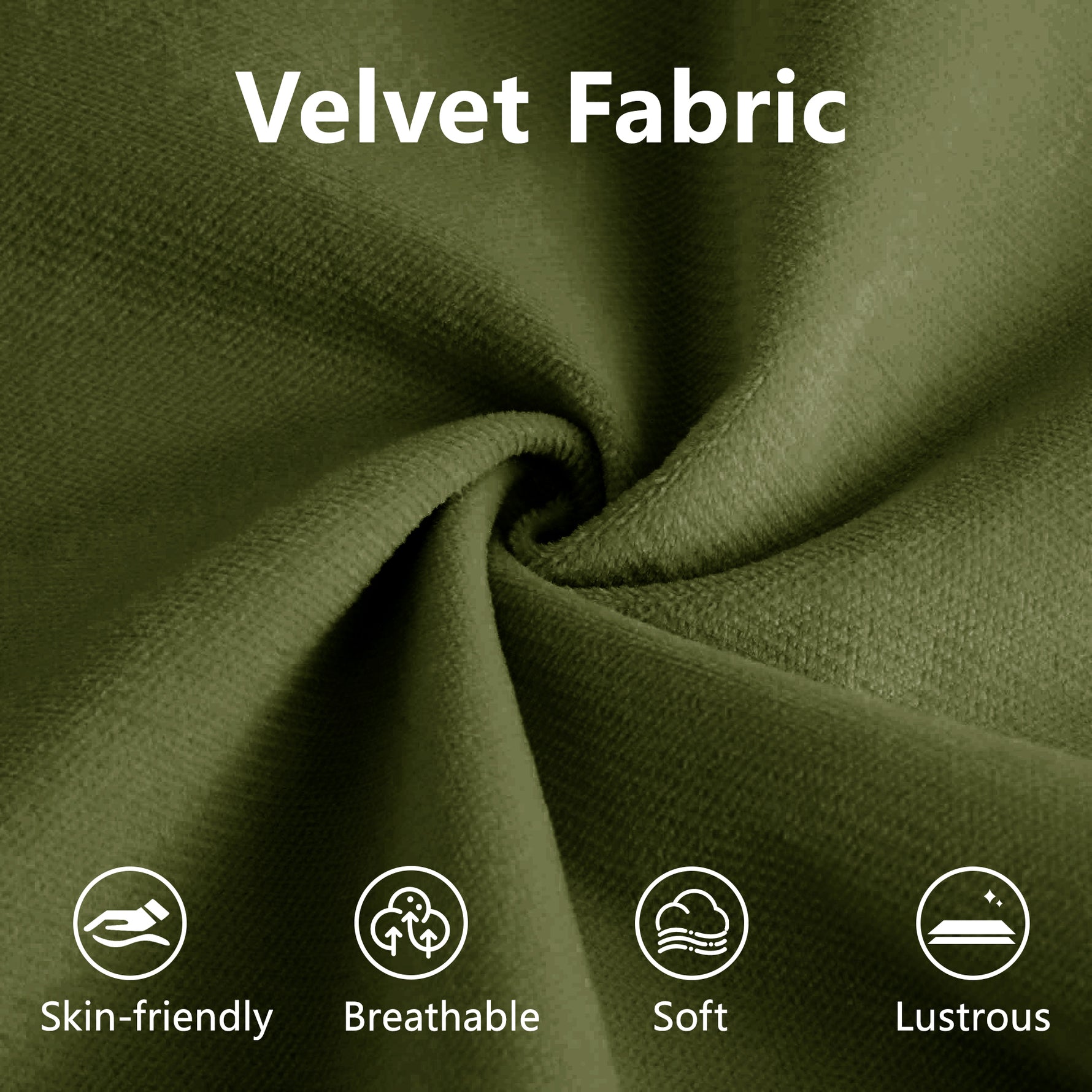 Over Size Modern Two-seater Sofa With Ottoman, Velvet 2-Seater With Round Bolster Armrests,With Waist Pillow And Throw Pillows,Small L Shape Sofa For Living Room, Reading Room  Olive Green