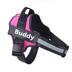 Pawfect Fit Personalized No-Pull Reflective Adjustable Dog Harness for Small & Large Dogs with Custom Patch
