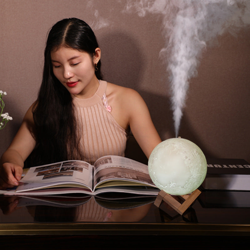 Humidificador luz nocturna ambiental USB multifunción creativo