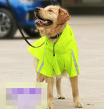 Pawsitively Stylish Waterproof Dog Raincoat - Reflective Cape for Large Dogs - Perfect for Spring & Summer Adventures