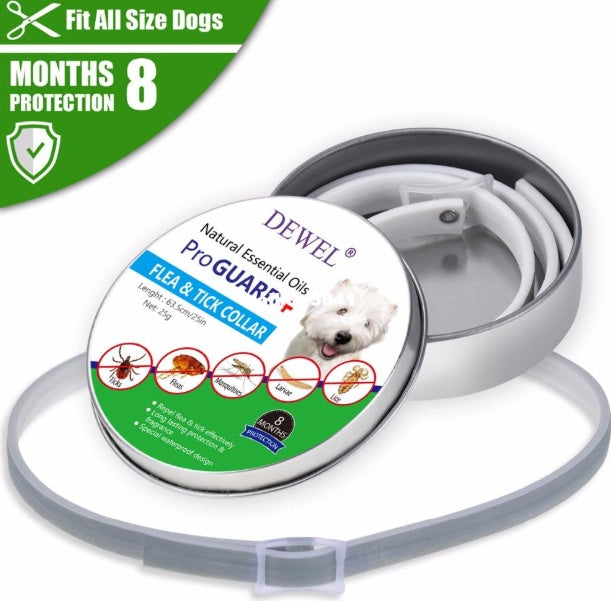 Collar antipulgas y antigarrapatas Flea-Free Fido Premium - Protección duradera con ingredientes naturales
