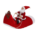 Santa Claus Riding Deer Dog Christmas Costume