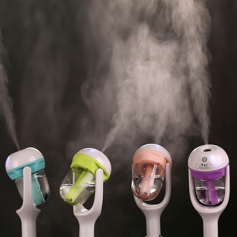 Mini humidificador de vapor para coche de 12V, purificador de aire, difusor de aromas, difusor de aceites esenciales, humidificador para coche