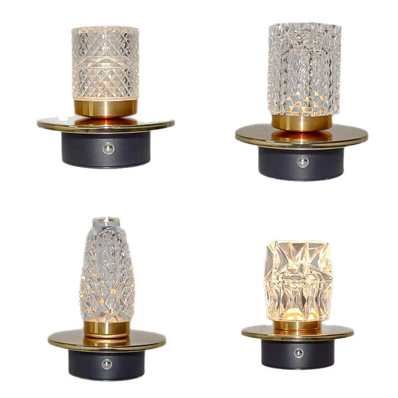 Charging Small Desk Lamp Three-Color Touch Ambient Light