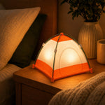 3D Printed Tent Shaped Night Light 3 Light Modes Touch Control Bedside Lamp
