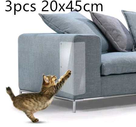 Transparent PVC sofa guard pads, 20x45 cm, pack of 3 pieces