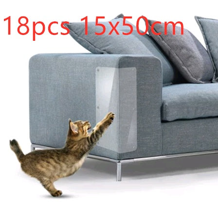 Transparent PVC sofa guard pad, 15x50 cm, pack of 18 pieces