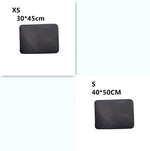 Cat litter mat sizes XS (30x45 cm) and S (40x50 cm), dark gray