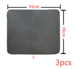 Double-layer cat litter mat, dark textured double-sided design, size L (55 x 70cm)