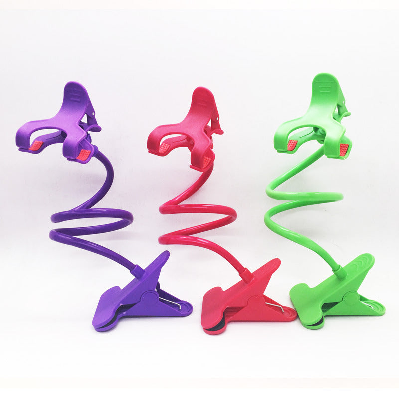 Soporte multifuncional de doble pinza para teléfono móvil, soporte universal de cabecera