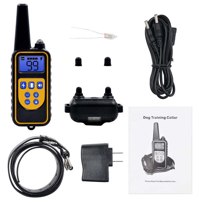 PawTech Remote Control Dog Training Collar with Adjustable Sensitivity & Vibration Mode