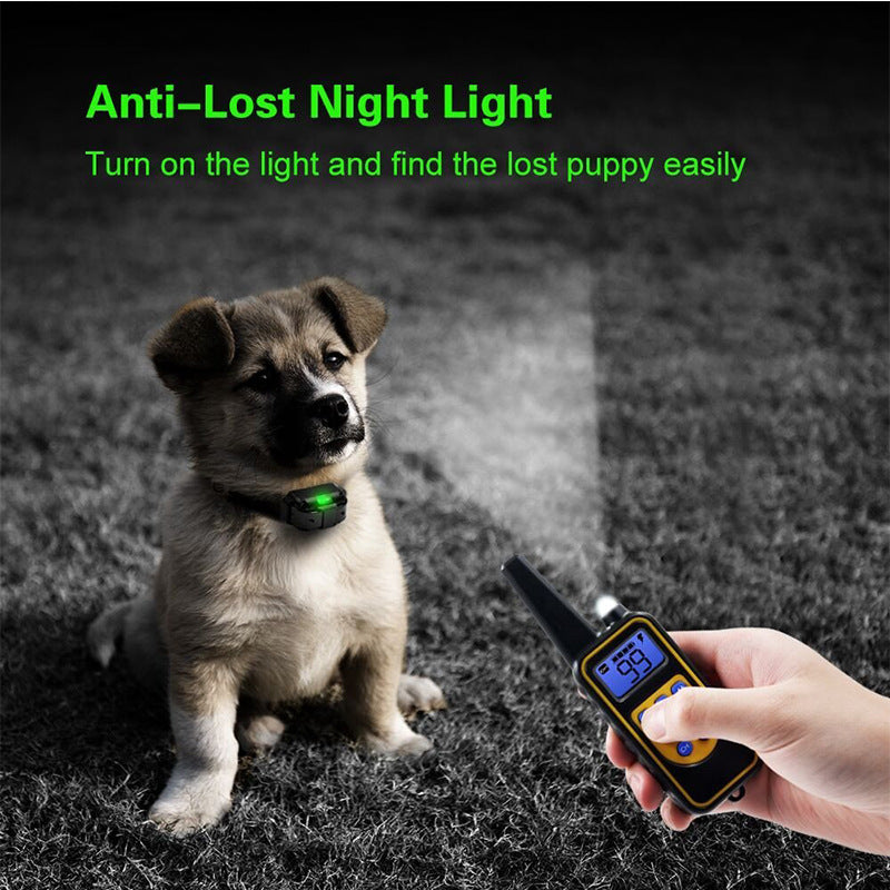PawTech Remote Control Dog Training Collar with Adjustable Sensitivity & Vibration Mode