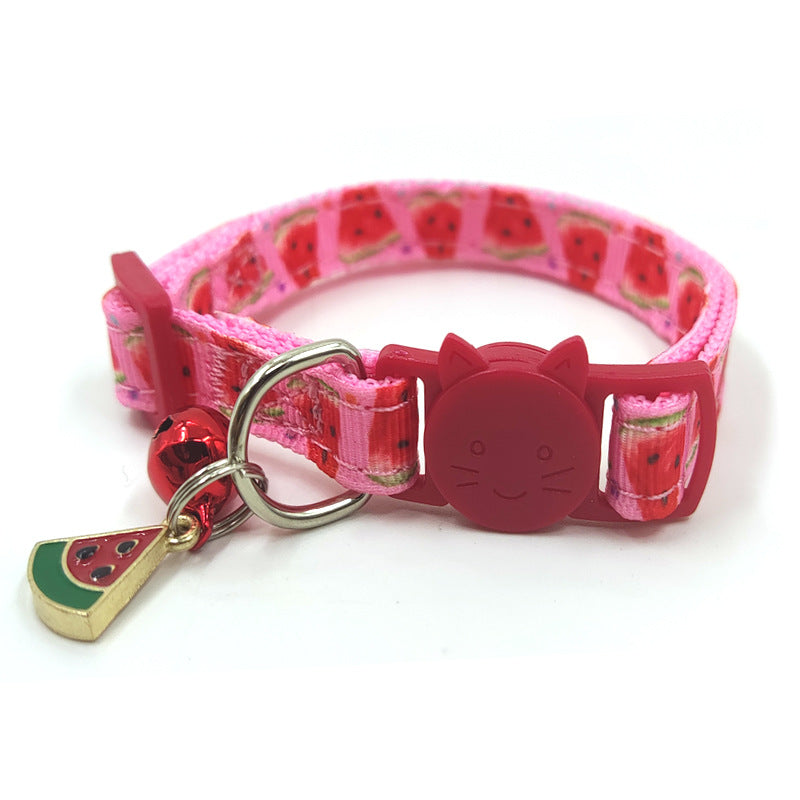 Pet Print Cat Collar - Stylish & Unique Design for Your Feline Friend