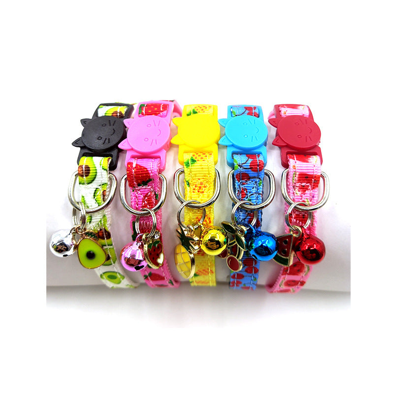 Pet Print Cat Collar - Stylish & Unique Design for Your Feline Friend