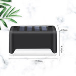 Nueva actualización Lámpara solar de valla LED impermeable Luces solares de cubierta Luz solar de paso al aire libre para escaleras de patio, camino de jardín, patio de paso