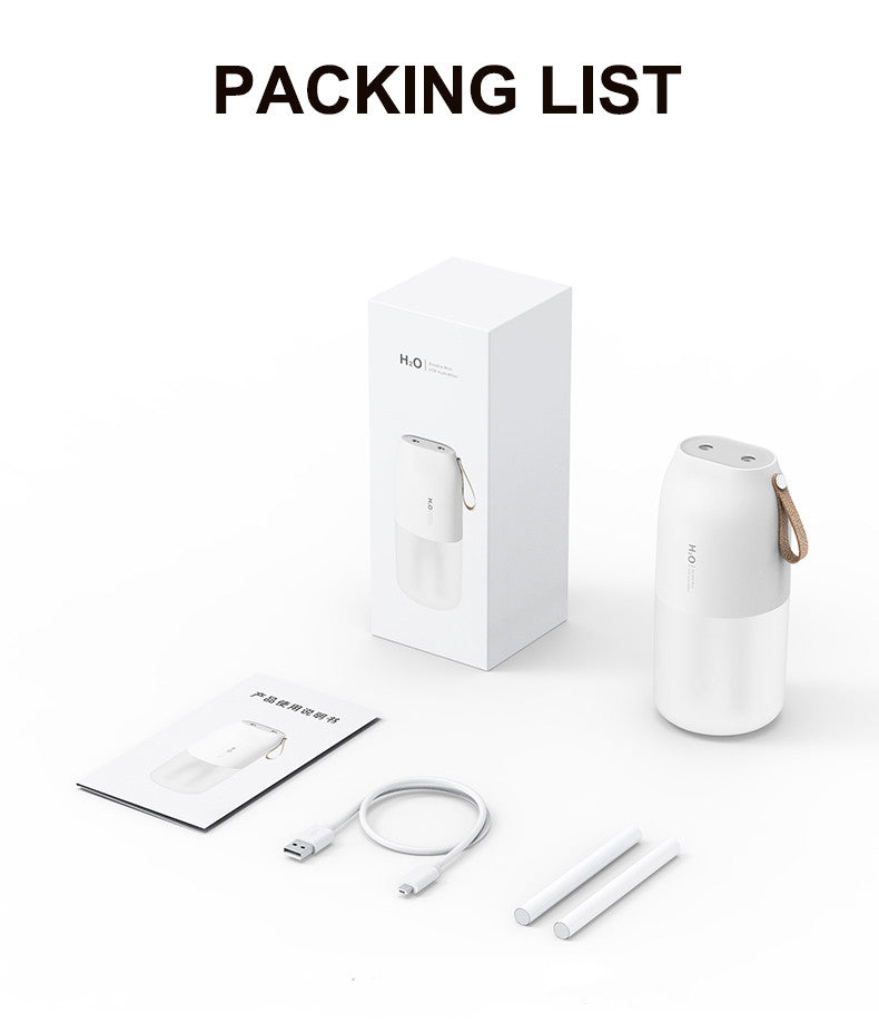 Dual-spray Aromatherapy Humidifier Portable Car USB Humidifier Battery Desktop Simple Humidifier