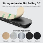 Black adhesive cable organizer base with self-adhesive mounting pad