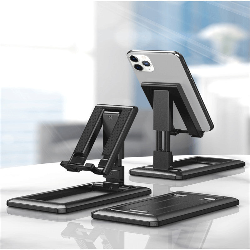 Soporte de escritorio retráctil para teléfono móvil, soporte plegable perezoso para teléfono móvil, soporte de bolsillo portátil para lecciones web en vivo