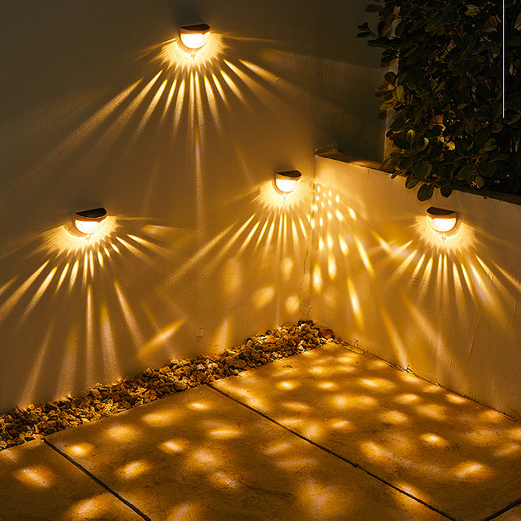 LED solaire décoration de jardin extérieur nouvelle lumière d'escalier lumière solaire et ombre veilleuse applique murale solaire