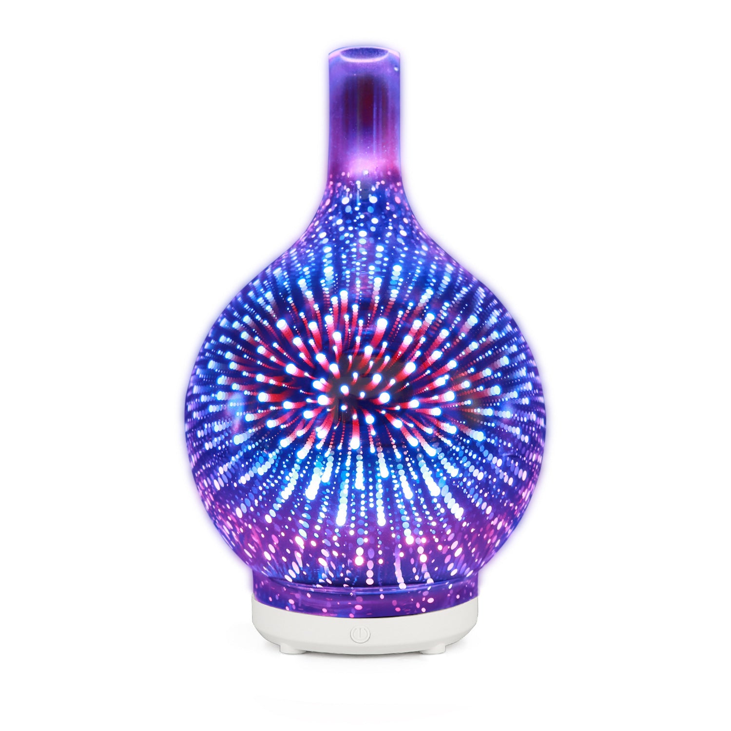 Humidificador de jarrón de cristal de colores de 5 V