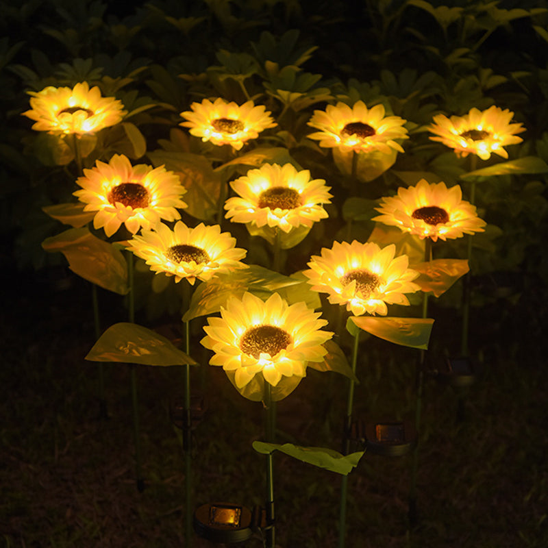 Lampes solaires LED tournesol Lumières décoratives solaires