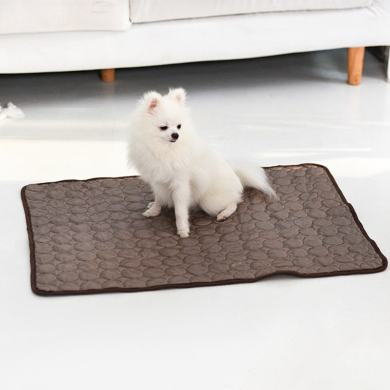 ChillPaws Ice Silk Summer Mat - Ultra-Cooling Comfort for Happy Pets