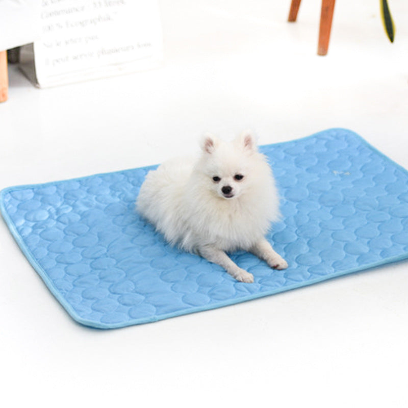 ChillPaws Ice Silk Summer Mat - Ultra-Cooling Comfort for Happy Pets