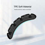 Simple Style Solid Color Data Cable Organizer Charging Cable