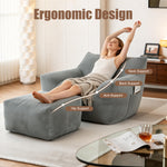 Bean Bag Chair For Adults, Oversized Comfy Beanbag Living Room Lazy Sofa For Bedroom & Dorm