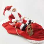 Santa Claus Riding Deer Dog Christmas Costume