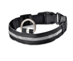 GlowPaws Nylon LED Dog Collar - Adjustable Luminous Leash for Night Safety & Visibility