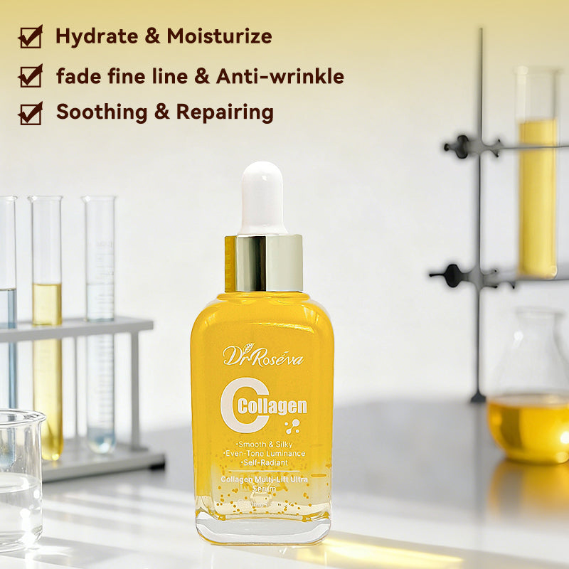 DR.Roséva collagen serum bottle with white dropper