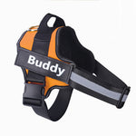Pawfect Fit Personalized No-Pull Reflective Adjustable Dog Harness for Small & Large Dogs with Custom Patch