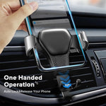 Soporte Universal de Gravedad para Teléfono, Montaje para Rejilla de Ventilación de Coche, Soporte de Metal para Móvil, Soporte GPS para Smartphone, Soporte de Cuna para Rejilla de Ventilación para Teléfono Móvil