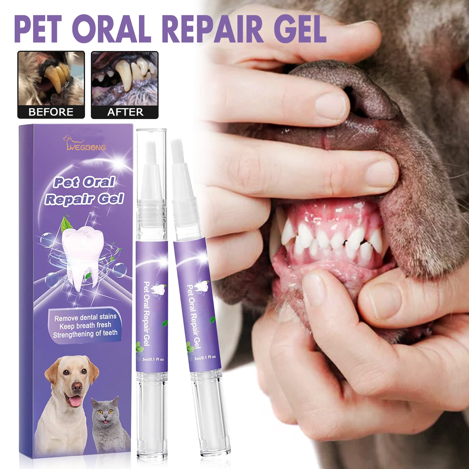 PetCare Pro Oral Repair Gel - Ultimate Dental Defense for Happy, Healthy Pets!